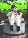 Sitting Snowman doll