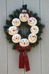 Snowman Wreath