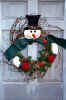 Snowman in a Wreath