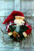 Santa in a wreath