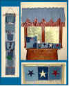 Photo of frayed edge denim window decor and More (37465 bytes)